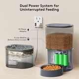 Comedero Inteligente Automático + Fuente de Agua Para Gatos y Perros