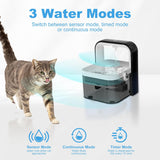 Fuente De Agua Gatos Bebedero Con Sensor De Movimiento