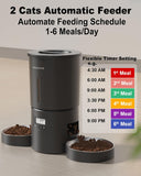 Comedero Automático Doble Para Mascotas Inteligente 2 Platos