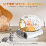 Baño Arenero Para Gatos Autolimpiante Automático Wifi 65 Lt