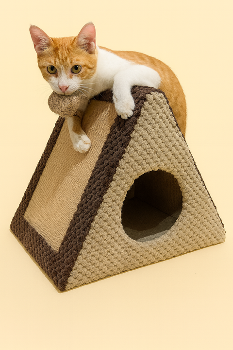 Gimnasio Casa Rascador Para Gato + Juguetes!