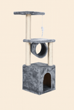 Gimnasio Rascador Para Gatos Torre 86 cm con Casa